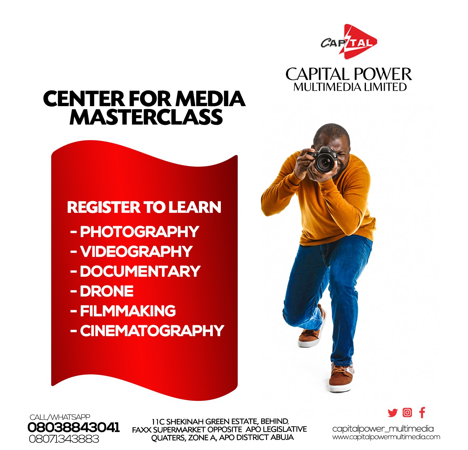 Digital Content Creation Training for Youths in Nigeria Capital Power